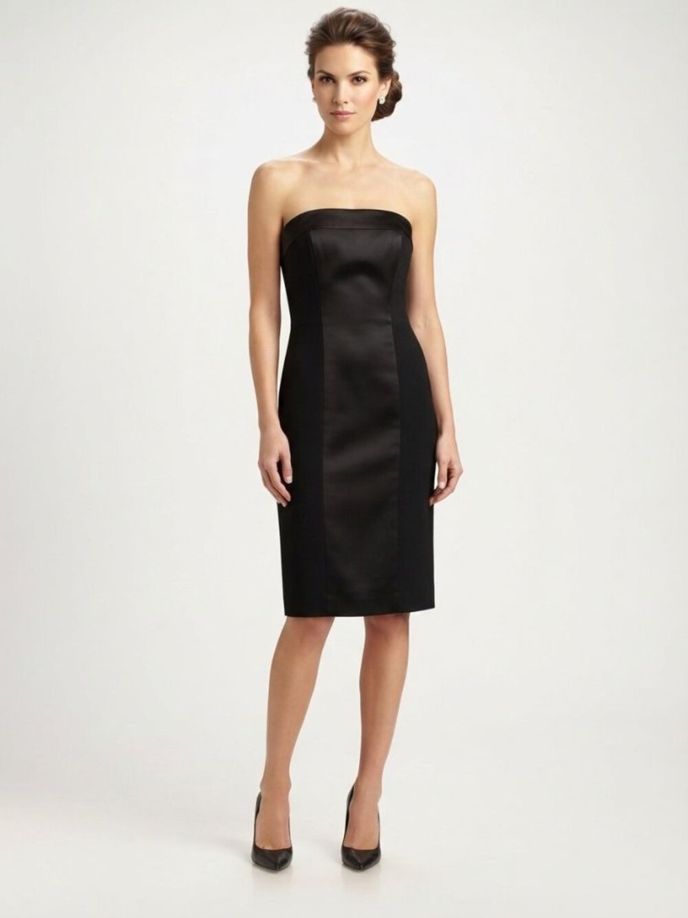 Vince Camuto Black Strapless Cocktail Dress – Size 8